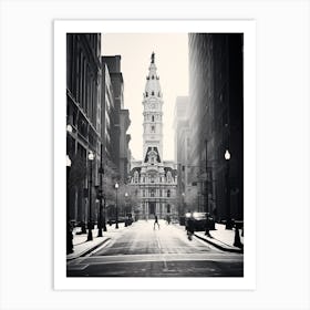 Philadelphia, Black And White Analogue Photograph 3 Art Print