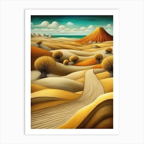 Desert Landscape 4 Art Print