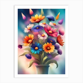 Flowers In A Vase 6 Art Print