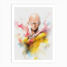 Saitama One Punch Man 1 Art Print