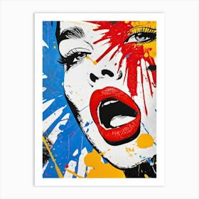 Pop Art Girl Art Print