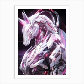 Futuristic Unicorn Art Print