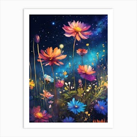 Flower art 2 Art Print