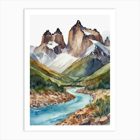 Chilean Mountains 1 Art Print