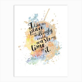 I Like this Place - Shakespeare Art Print