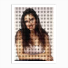 Jennifer Connelly In Style Dots Art Print