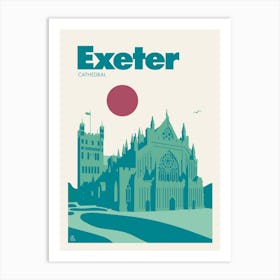 Exeter Cathedral, Devon Art Print