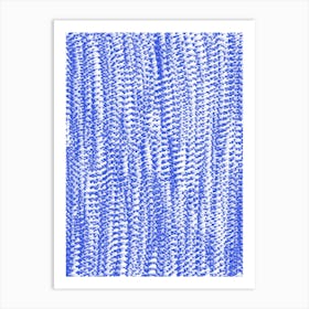 Blue And White Pattern Art Print