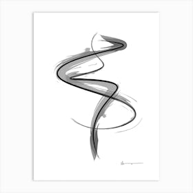 Spiral Strokes 6 Art Print