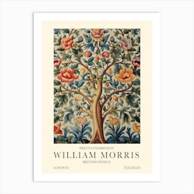 William Morris London Exhibition Poster Tree Of Life Botanical Art Print