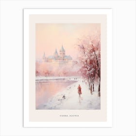 Dreamy Winter Painting Poster Vienna Austria 2 Art Print