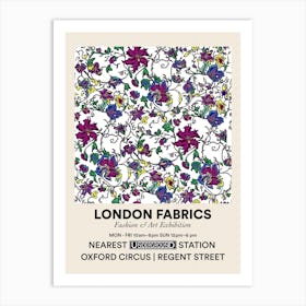 Poster Tulip Tide London Fabrics Floral Pattern 3 Art Print
