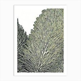 Acropora Verweyi Linocut Art Print