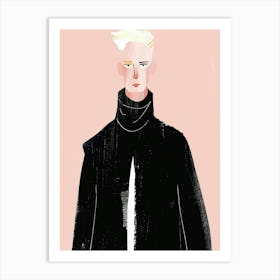 Man Illustration Art Print