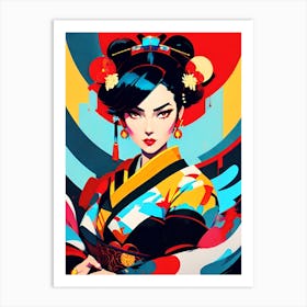Geisha 80 Art Print