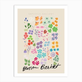 Blossom Basket Art Print