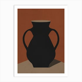 Minimalist Ceramic Vase Neutral 3 Art Print