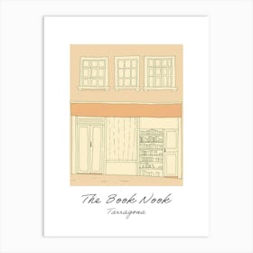 Tarragona The Book Nook Pastel Colours 3 Poster Art Print