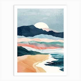 Beach Canvas Print Art Print