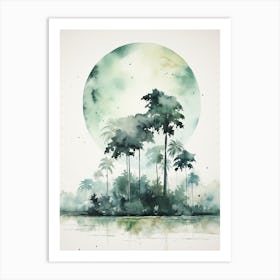 Watercolour Of Ituri Forest   Democratic Republic Of Congo 3 Art Print