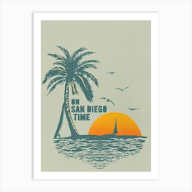 On San Diego Time Art Print