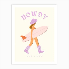 Hoody And Aloha Art Print