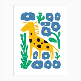 Nursery Giraffee Animal Art Print