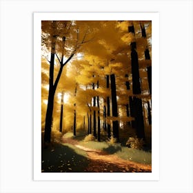 Autumn Forest 95 Art Print