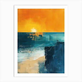 Sunset At The Beach 21 Art Print