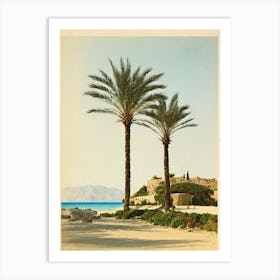 Elafonisi Beach Crete Greece Vintage Art Print
