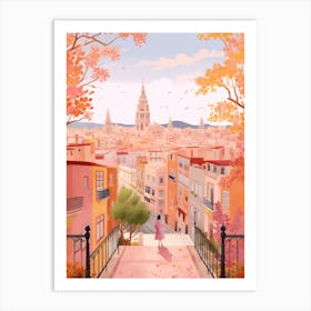 Valencia Spain 9 Illustration Art Print