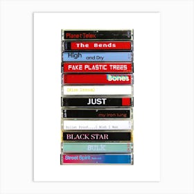 Radiohead - The Bends - Cassette Print Music Poster Art Print