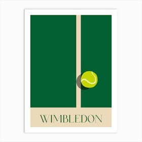 Wimbledon Tennis Poster Art Print