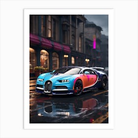 Bugatti Chiron 4 Art Print