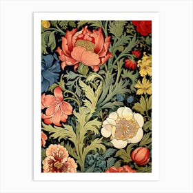 Floral Wallpaper 219 Art Print