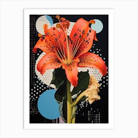 Surreal Florals Amaryllis 1 Flower Painting Art Print