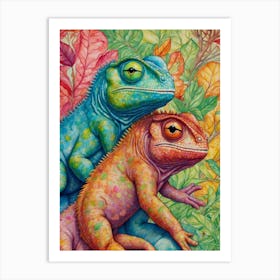 Lizards Art Print