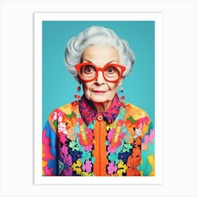 Crochet Granny 3 Art Print