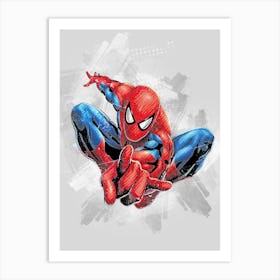 Spider Man Painting Art Print