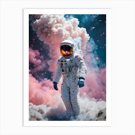 Astronaut In Space Print    Art Print