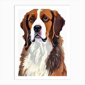 Clumber Spaniel Watercolour Dog Art Print