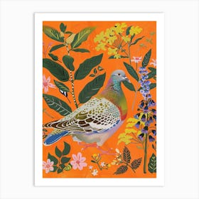 Spring Birds Pigeon 4 Art Print