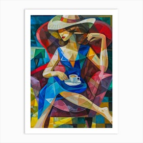 Lady In A Hat 1 Art Print