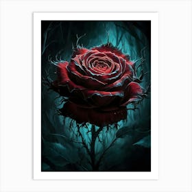 Dark Rose 1 Art Print