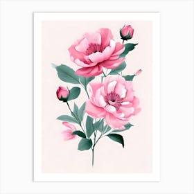 Pink Peonies 2 Art Print