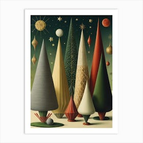 Abstract Christmas 1 Art Print