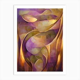 Abstract Purple Painting Art Print