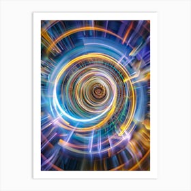 Abstract Spiral Background Art Print