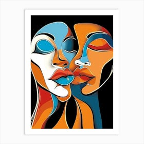 Two Women Kissing 33 Art Print