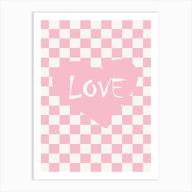 Love Pink 3 Art Print